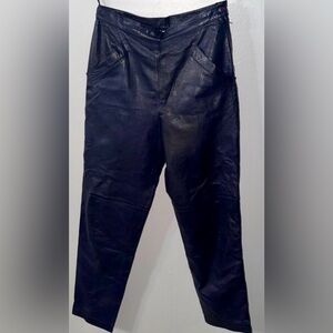 REAL GENUINE LEATHER PANTS MADE IN HONG KONG